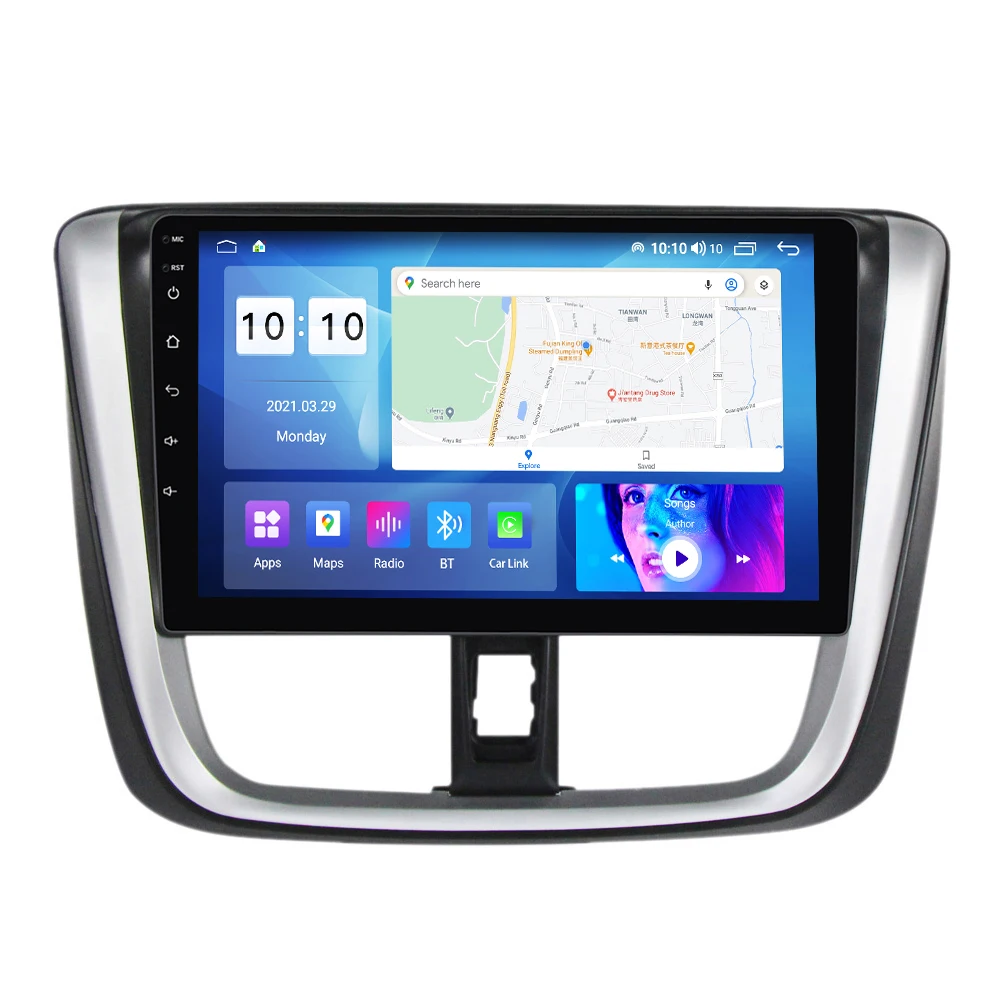 

MEKEDE MS Voice Control New Android 4 core 2.5D IPS screen Car Video For Toyota Vios 2016-2018 2+32GB GPS Radio 360 CAMERA