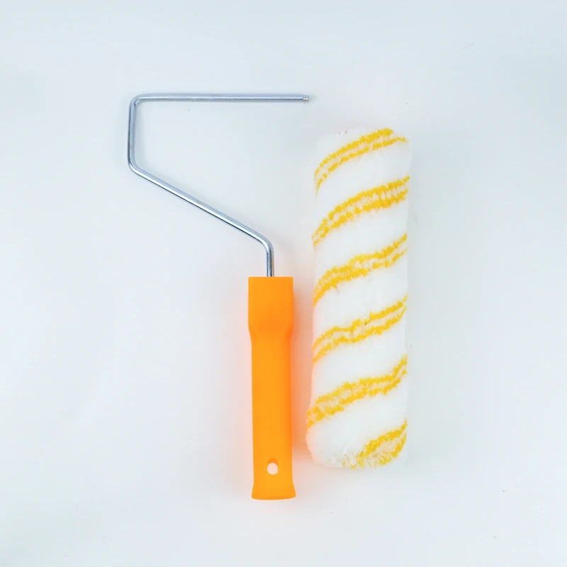 

2022 yellow Striped Acrylic Material plastic Handle paint roller