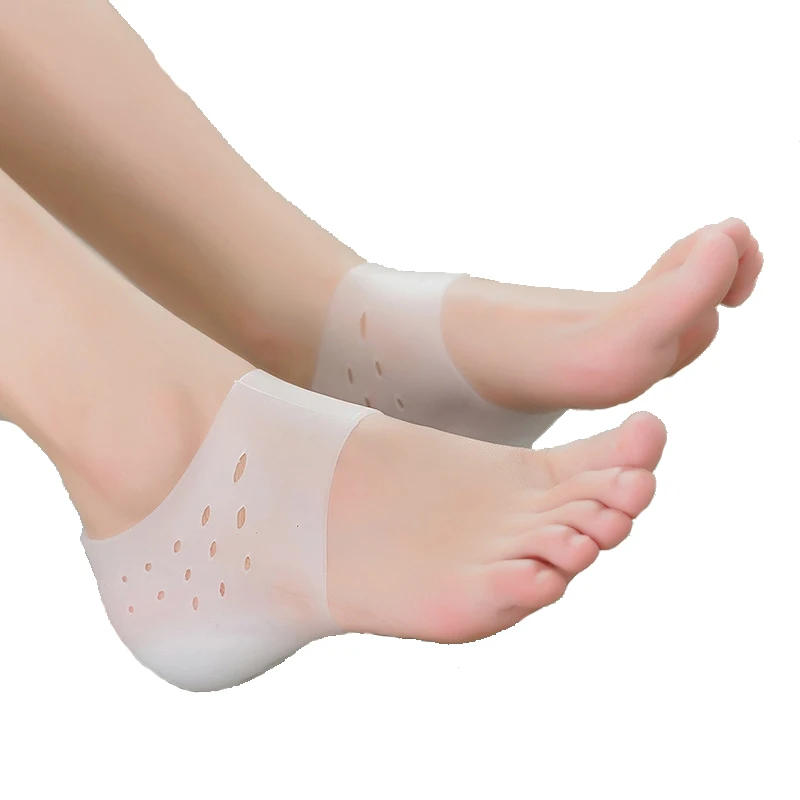 

Silicone Gel Heel Pads Unisex Invisible Height Increase Orthopedic Heel Cushion Insoles Foot Massage Pad For Plantar Feet Care