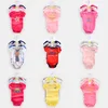 baby clothes summer short sleeve crawling suit five pieces rib baby clothes stamping gold