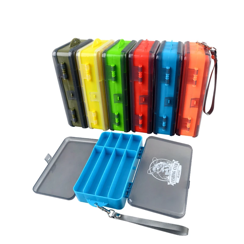 

High Quality Bait Lure Storage Box With Lanyard Plastic Fishing Accessories