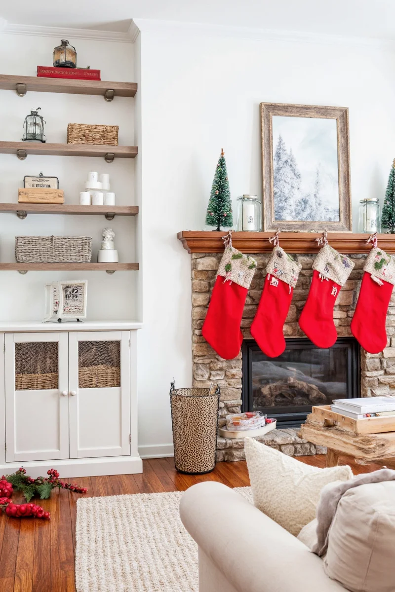 Family decorating together