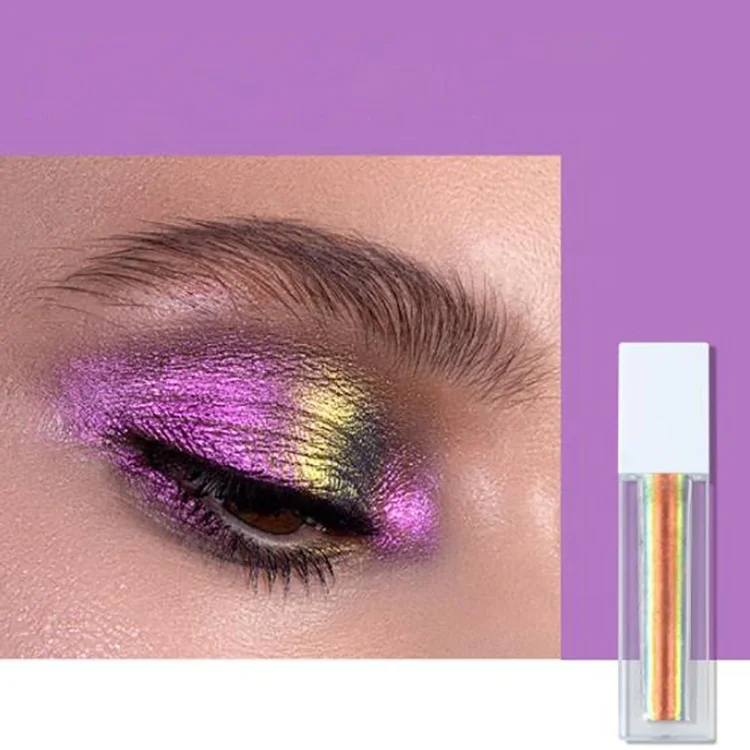 

Custom Brand Chameleon Liquid Multichrome Eyeshadow Glitter Duochrome Cameleon Eyeshadow Makeup, 10 colors