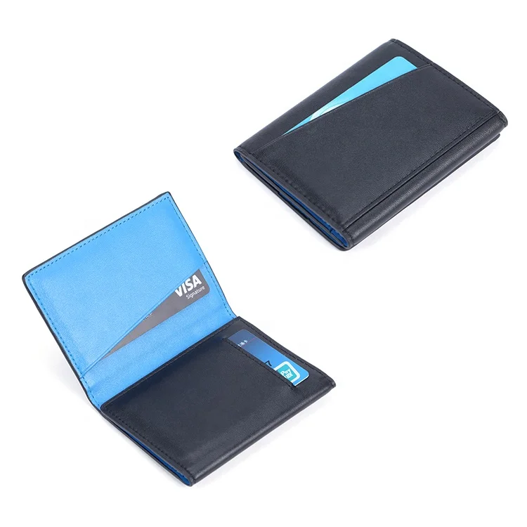 

Amazon Top Sale Design Your Own Genuine Leather Card Holder Slim Mens Wallet
