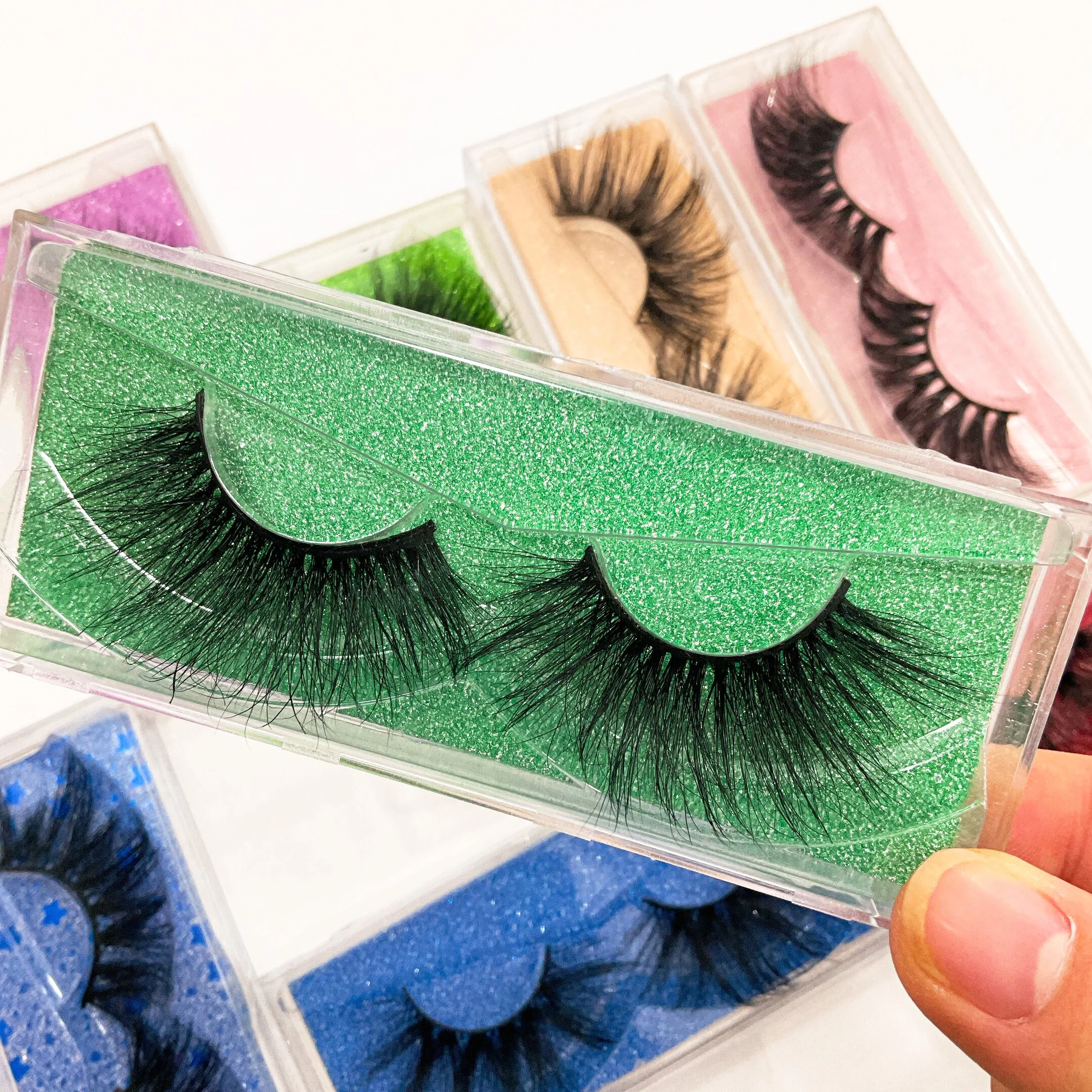 

Best selling private label fluffy 15 mm 3d silk eyelashes 5d 18mm faux mink eyelashes, Black