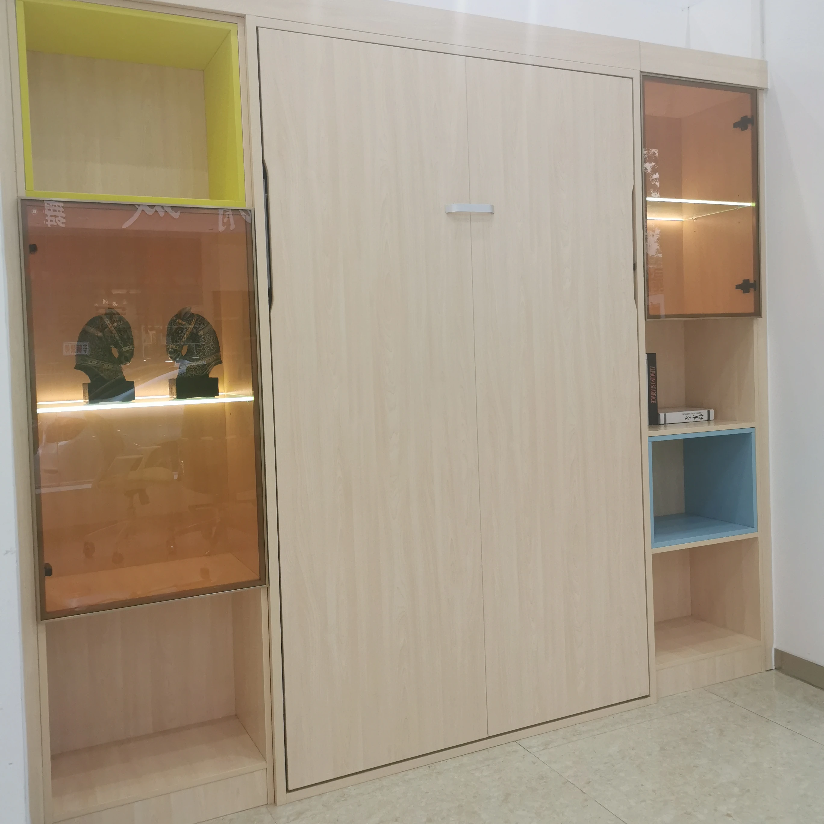 Qf094 Single Size Automatic Rotating Vertical Wall Mounted Hidden Bed