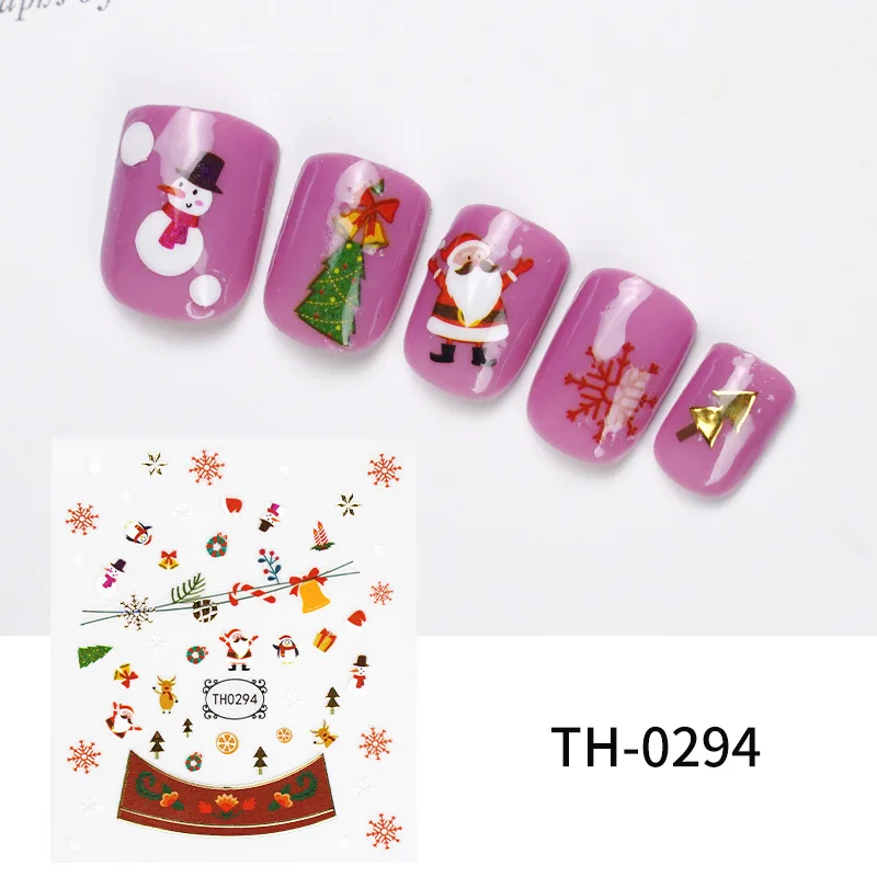 

Christmas decorations 2021 art custom nail stickers Christmas stickers, Custom color