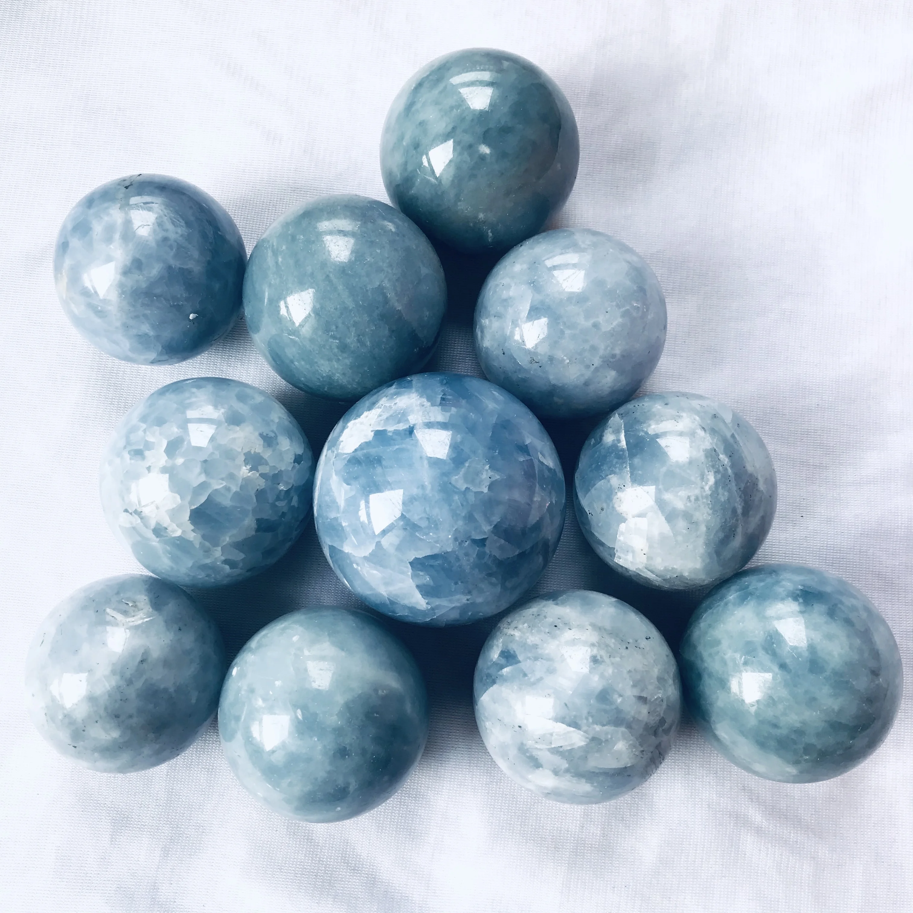 

Natural blue celestite sphere crystal ball sphere for wholesale
