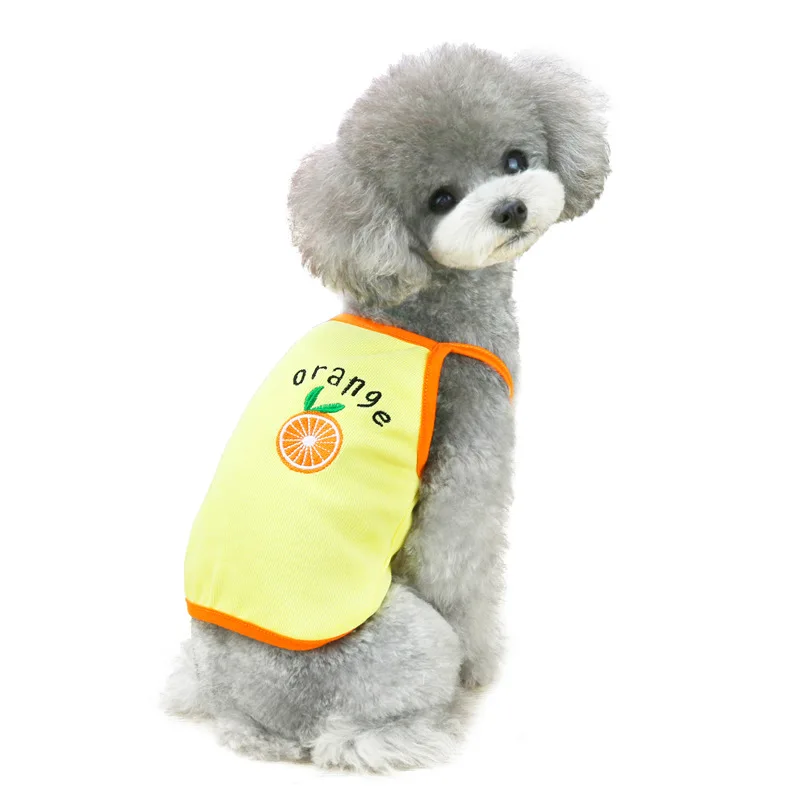 

Manufacturer Wholesale Designers Pet Vest Luxury Summer Small T-shirt Puppy Dogs Cats Pet Clothes, As picture