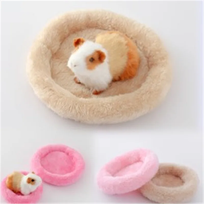 

Small Animal Guinea Pig Winter Warm Squirrel Hedgehog rabbit Chinchilla Bed mat House Nest Hamster Accessories, Blue/pink/coffee/ camel / rose red