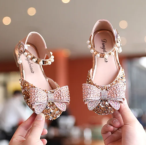 

High quality children beautiful flower sandals for girl kids shoes in bulk, Black/silver/gold