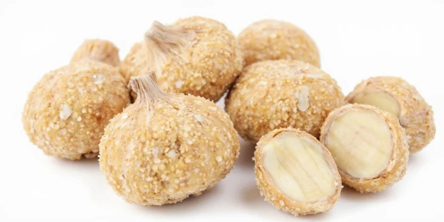 Spice collection featuring ground garlic