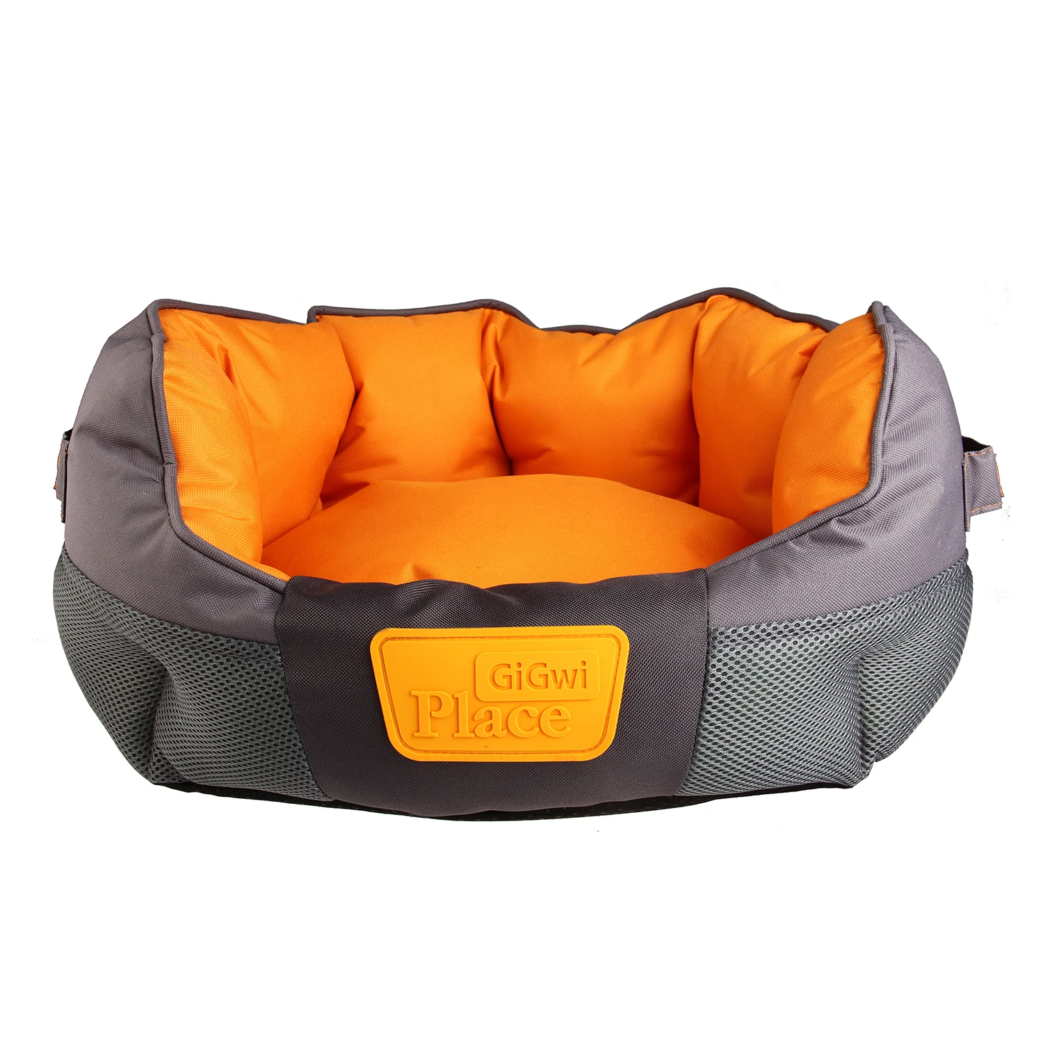 

Wholesale Best Selling Comfortable Soft Durable Machine Washable Breathable Dog Cushion Removable Mat Luxury Bed, Gray&orange