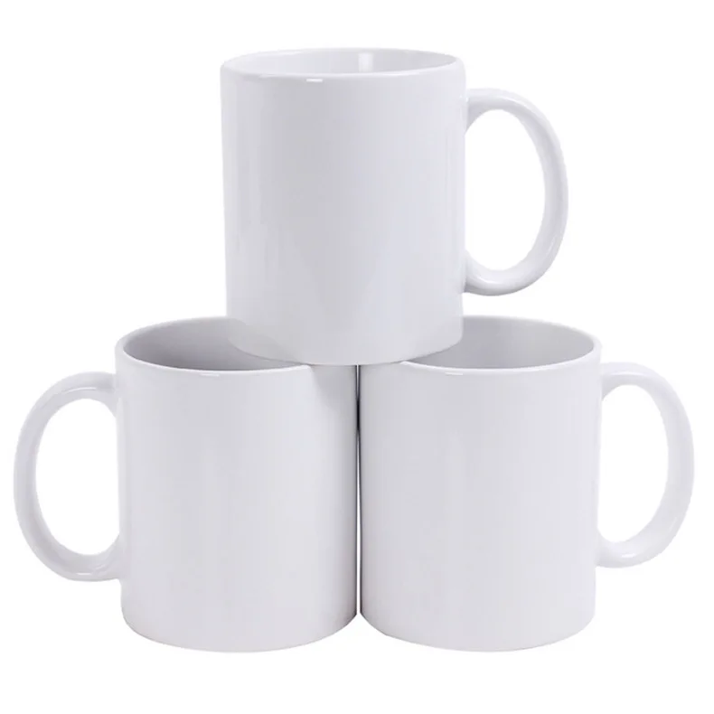 

Coffee Mug Sublimation Custom Ceramic 2021 Wholesale 11oz White Blank Mugs for Sublimation Printing Creative Cheap Price Box