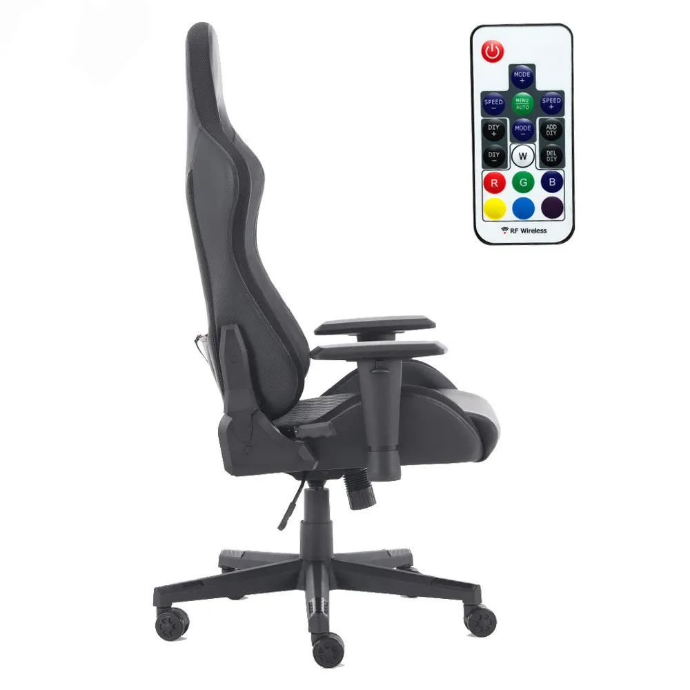 New Arrival Rgb Light Gaming Chair Remote Control Sillas Gamer Blue