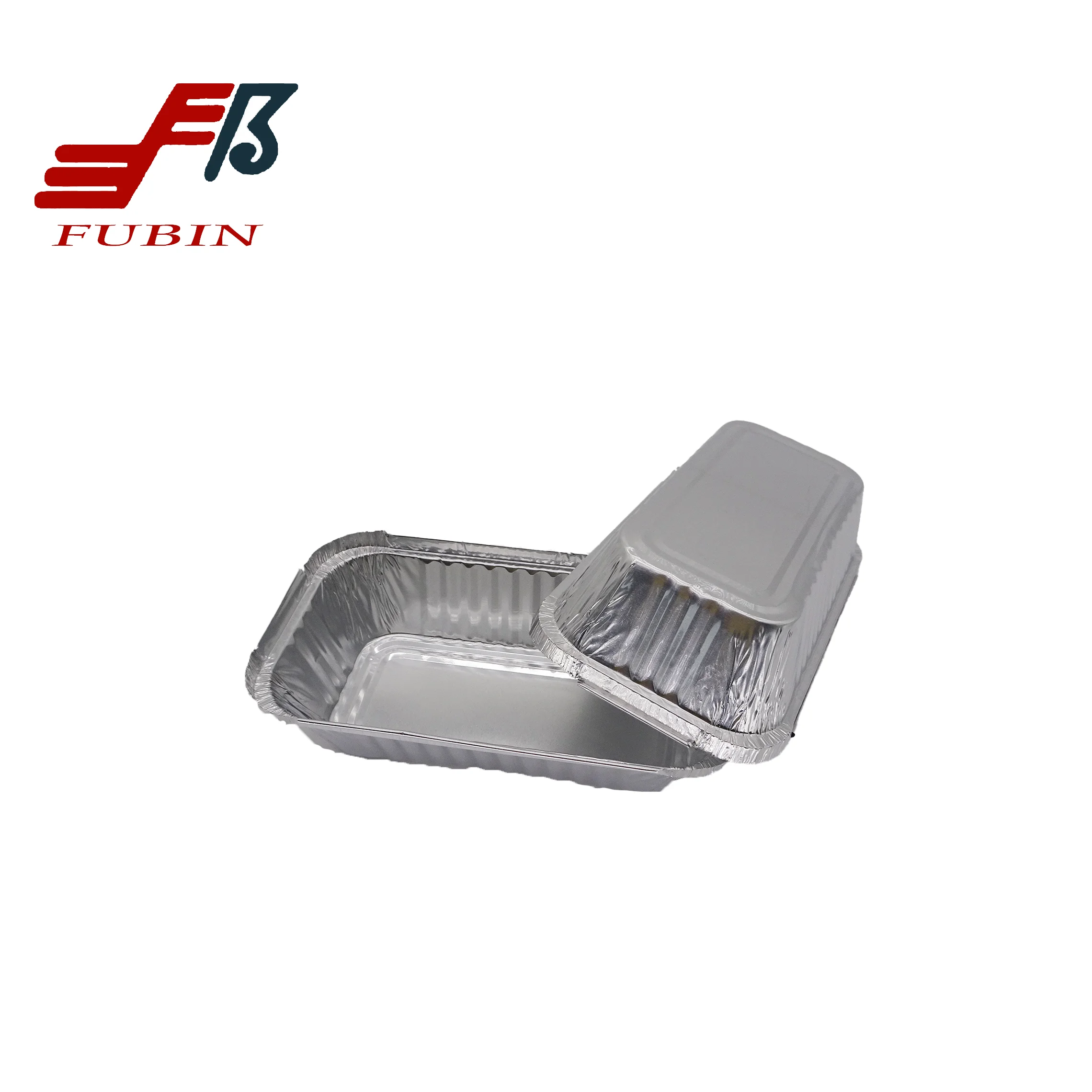 550ml Disposable Aluminum Foil Plates Rectangular Deep Loaf Pan