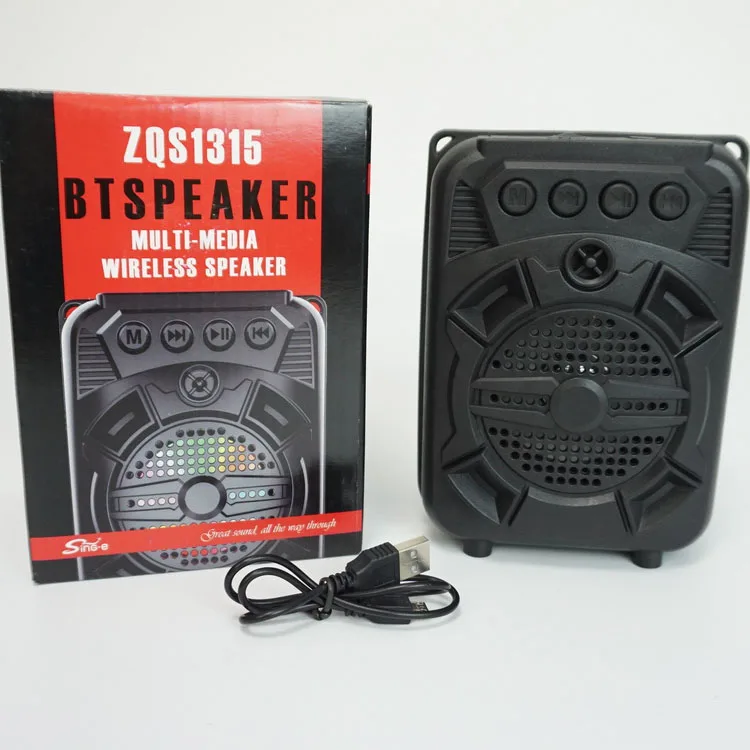 

ZQS-1315 Amazon Boombox ZQS 3 Inch Speaker Mini Plastic Speaker With RGB Lights