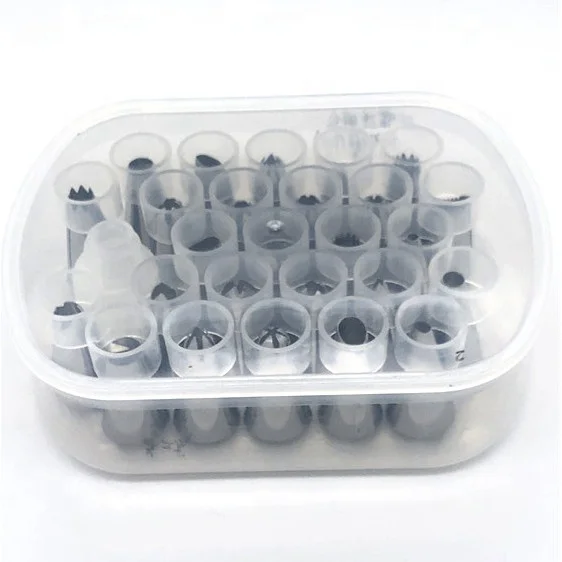 

27pcs Baking Tools Piping Nozzles Kitchen Accessories Bakeware Pastry Cake Piping Tips Sets For Decoration Nozzles