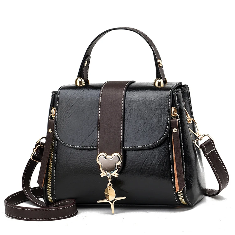 

2021 custom name brand fashion cheap women leather bag manufacturer
