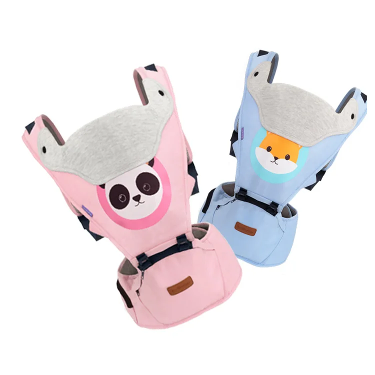 

High Quanlity New adjustable baby cotton five-in-one is the mother's first choice baby strap waist stool, Blue;pink;purple