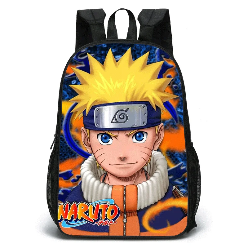 

new arrival double side design polyester boys school backpack anime bag