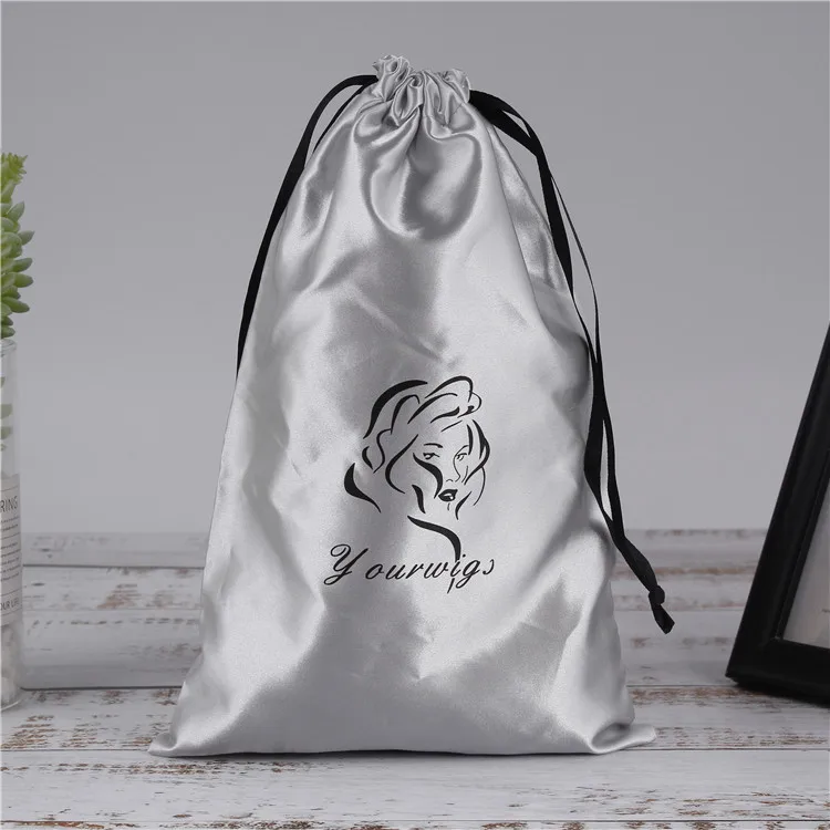 custom silk drawstring bolsas