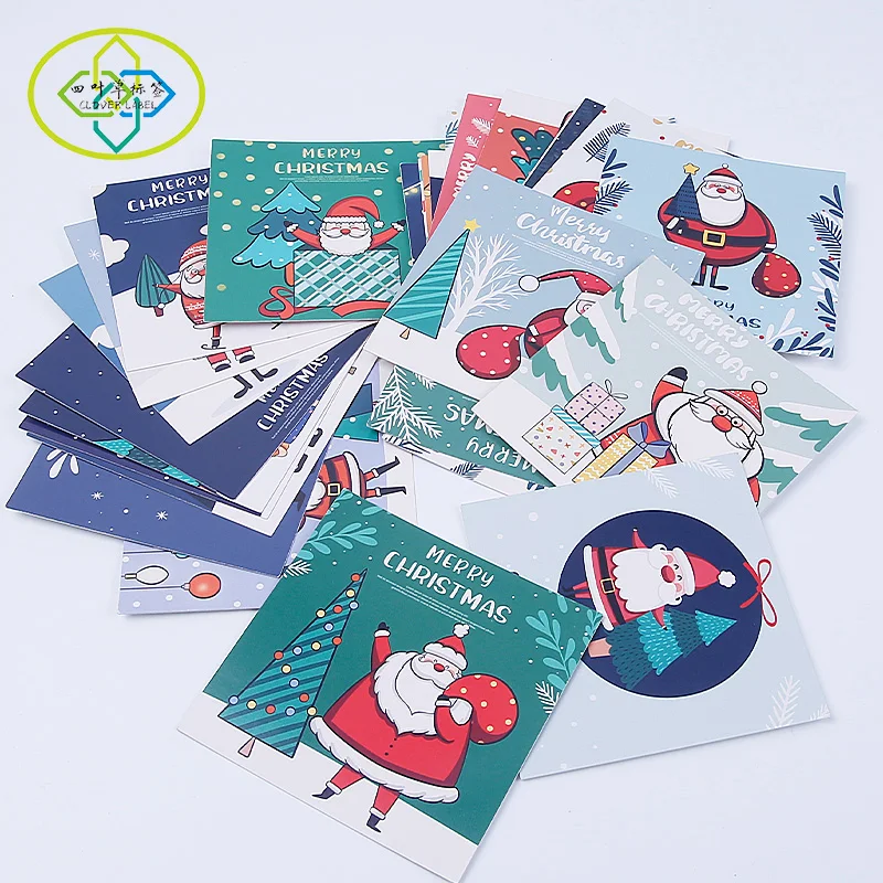 

Happy Cute Personalized Christmas Greeting Cards Set Gift Card