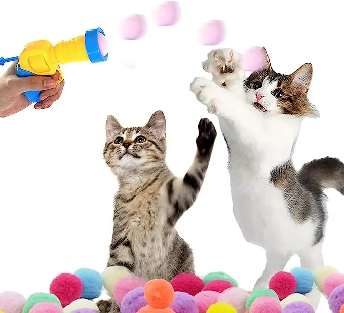 

Cat Ball Toy Launcher Active Cat Exercise Toys for Indoor Cats Factory Wholesale Hot sell