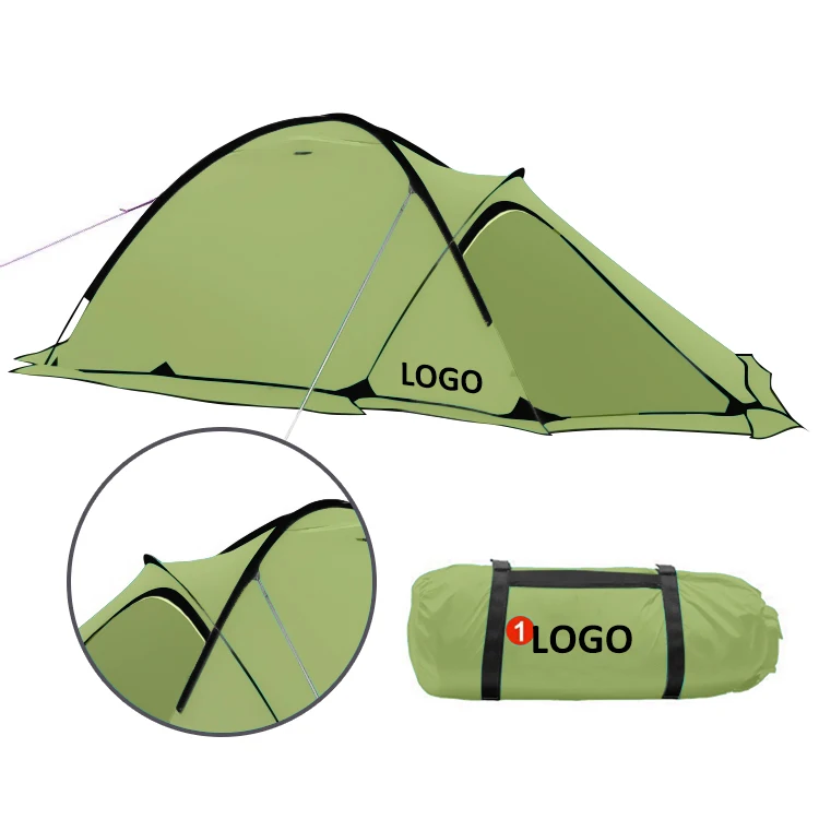

WILDSROF aluminium pole Coating Hiking Outdoor Waterproof family outdoor sleeping portable tent camping, Customized