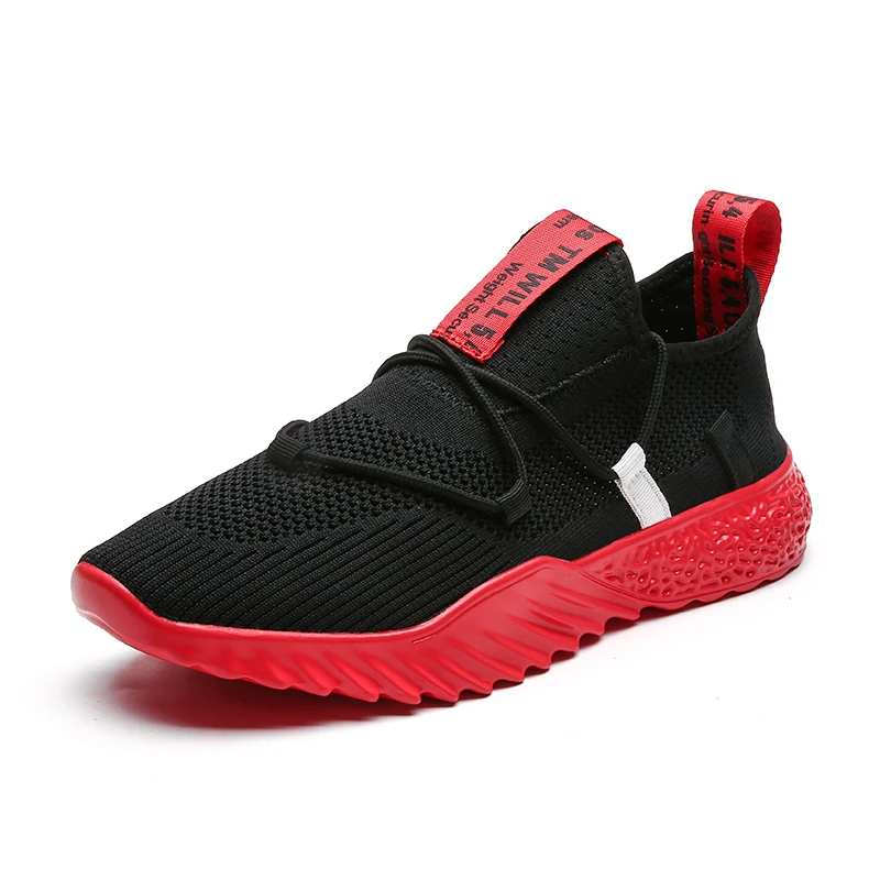 

Made in China fashion sports men's casual sneakers, Black, black and red, black and white, black and yellow,