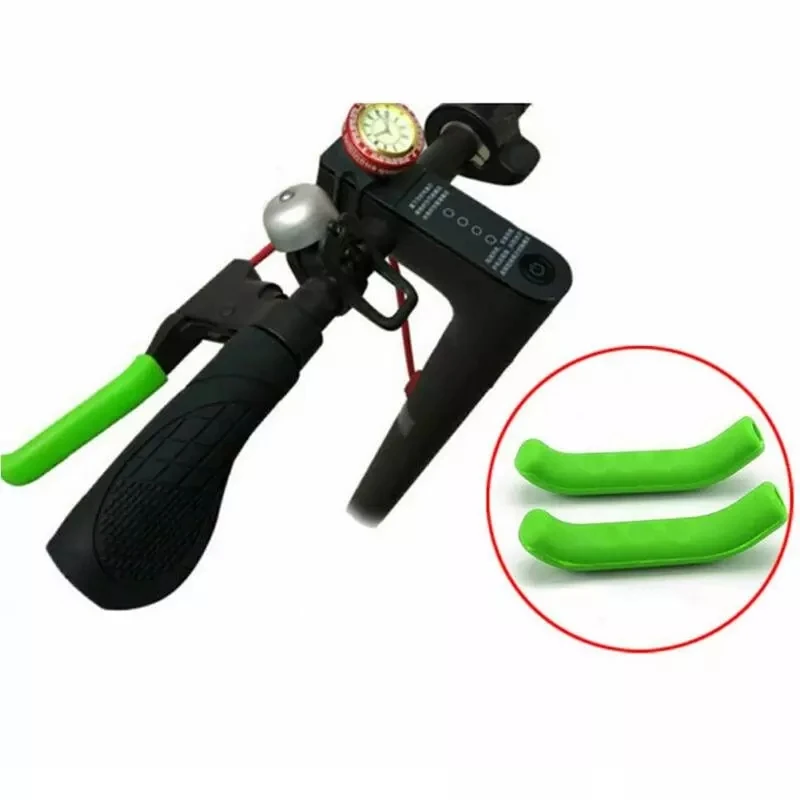 

1 Pair Bicycle Brake Lever Grip Protector Cover M365 Scooter Handle Brake Silicone Sleeve For Mountain Road Bike, Multi