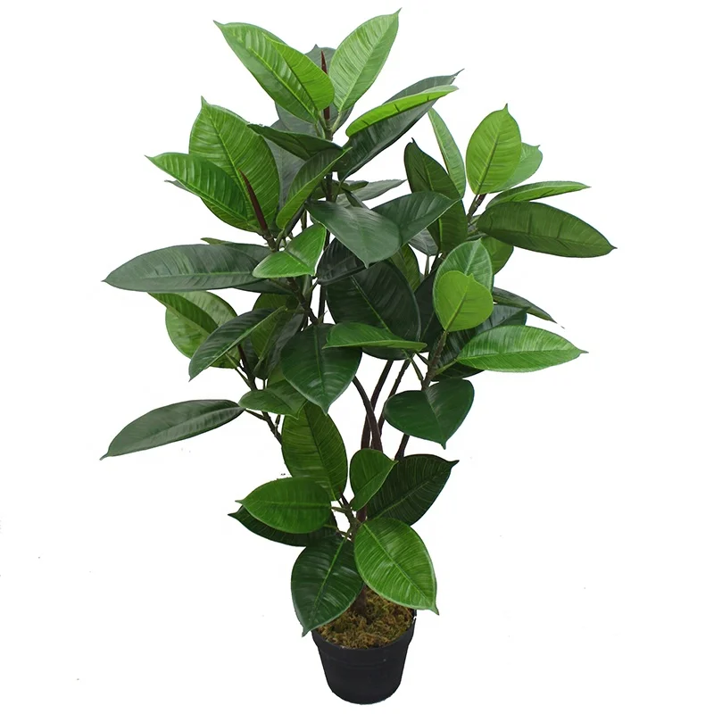 

High Quality Home Hotel Office Decoration Faux Plastic Green Artificial Ficus Potted Plants