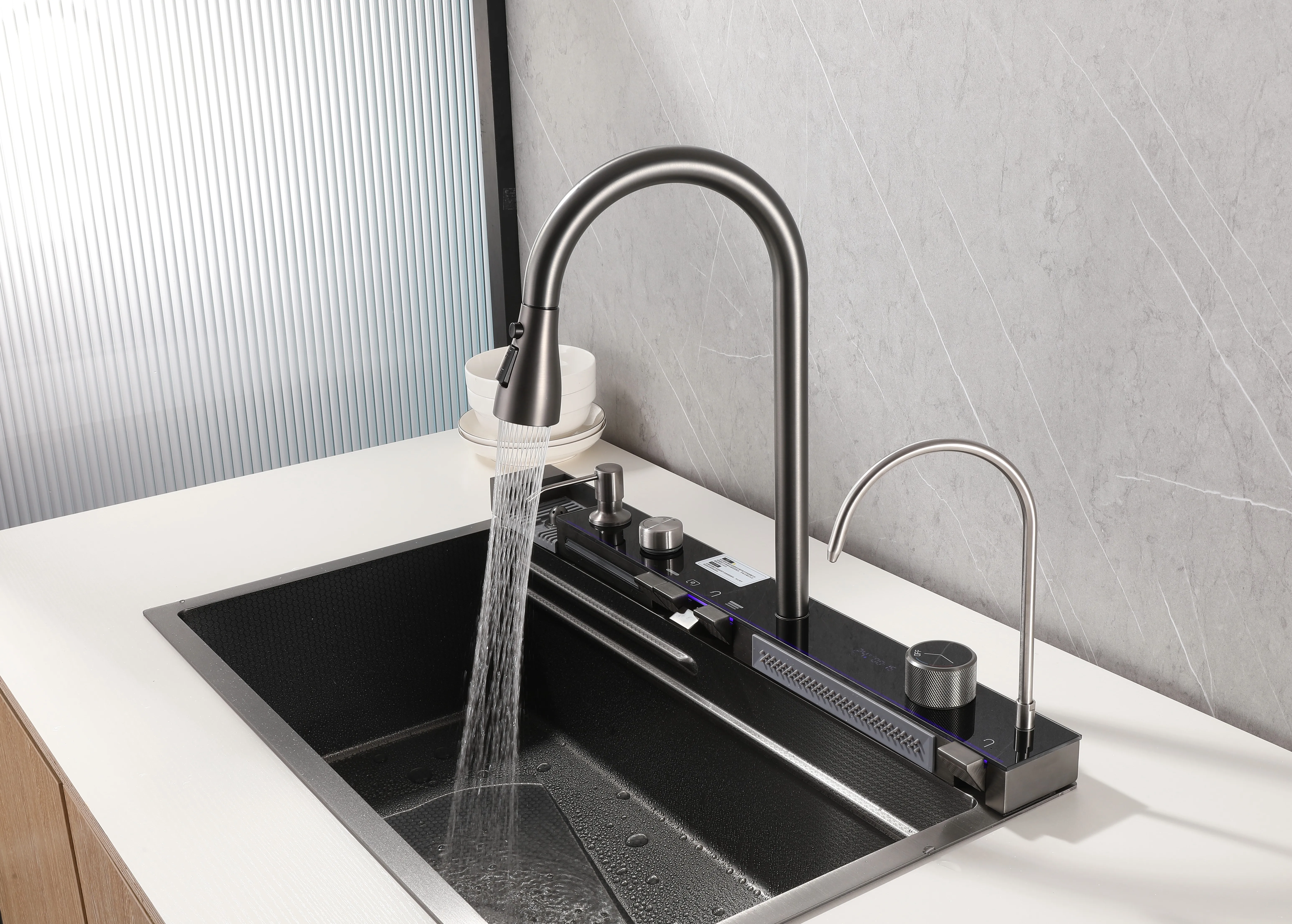 stainless-steel-black-kitchen-sink-7546-sparkling-water-tap-glass-fill-active