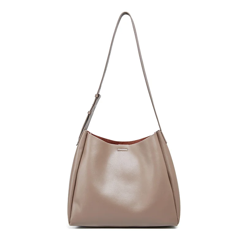 

High quality wholesale genuine leather shoulder bags 2020 ladies women large tote bag, Black / brown / khaki