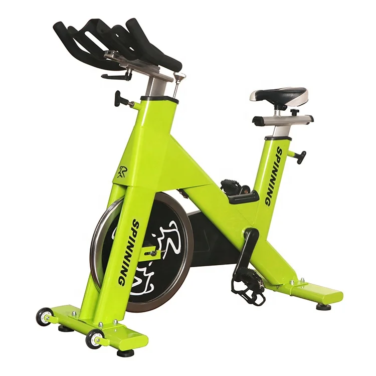 

Professional commercial gym equipment green color indoor spinning bike exercise machine