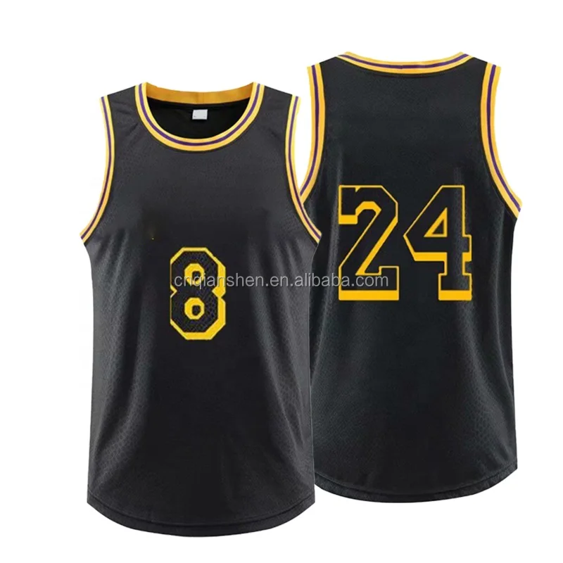 

Cheap 8 24 Kobe Bryant Jersey Laker s Sublimated Black Basketball Uniform Jersey Wear Shirt Men Sports Clothes Vests Singlet