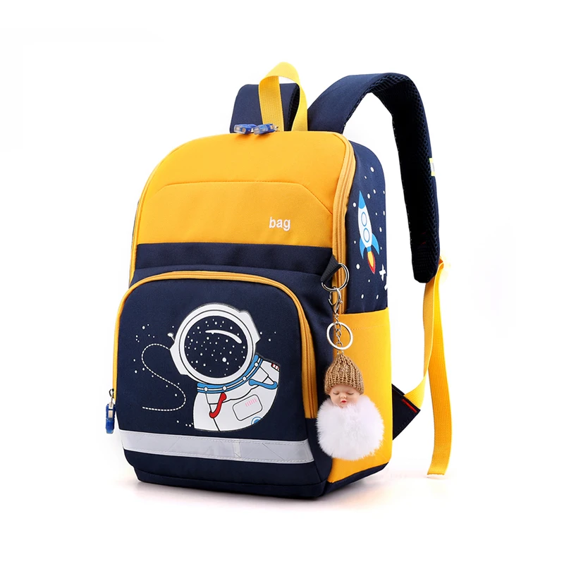 

New Design Oxford Yellow Kids Cartoon Astronaut Children Mochila Bagpack Mini Backpack Primary School Bag Child, Black,yellow,pink, or customized