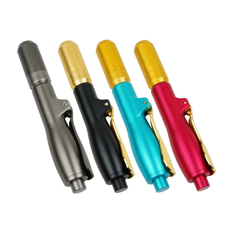 

Gold needle free injection filler hyaluronic acid pen, Black, gold, red, pink