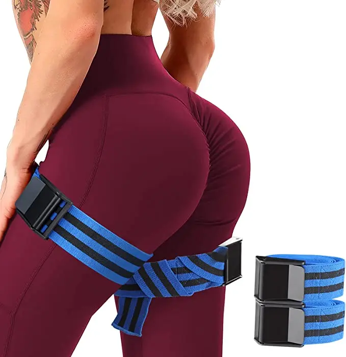 

Wholesale Custom Blood Fitness BFR Bands Blood Flow Restriction Bands For Women Glutes & Hip, Blue, red, yellow, black or customized