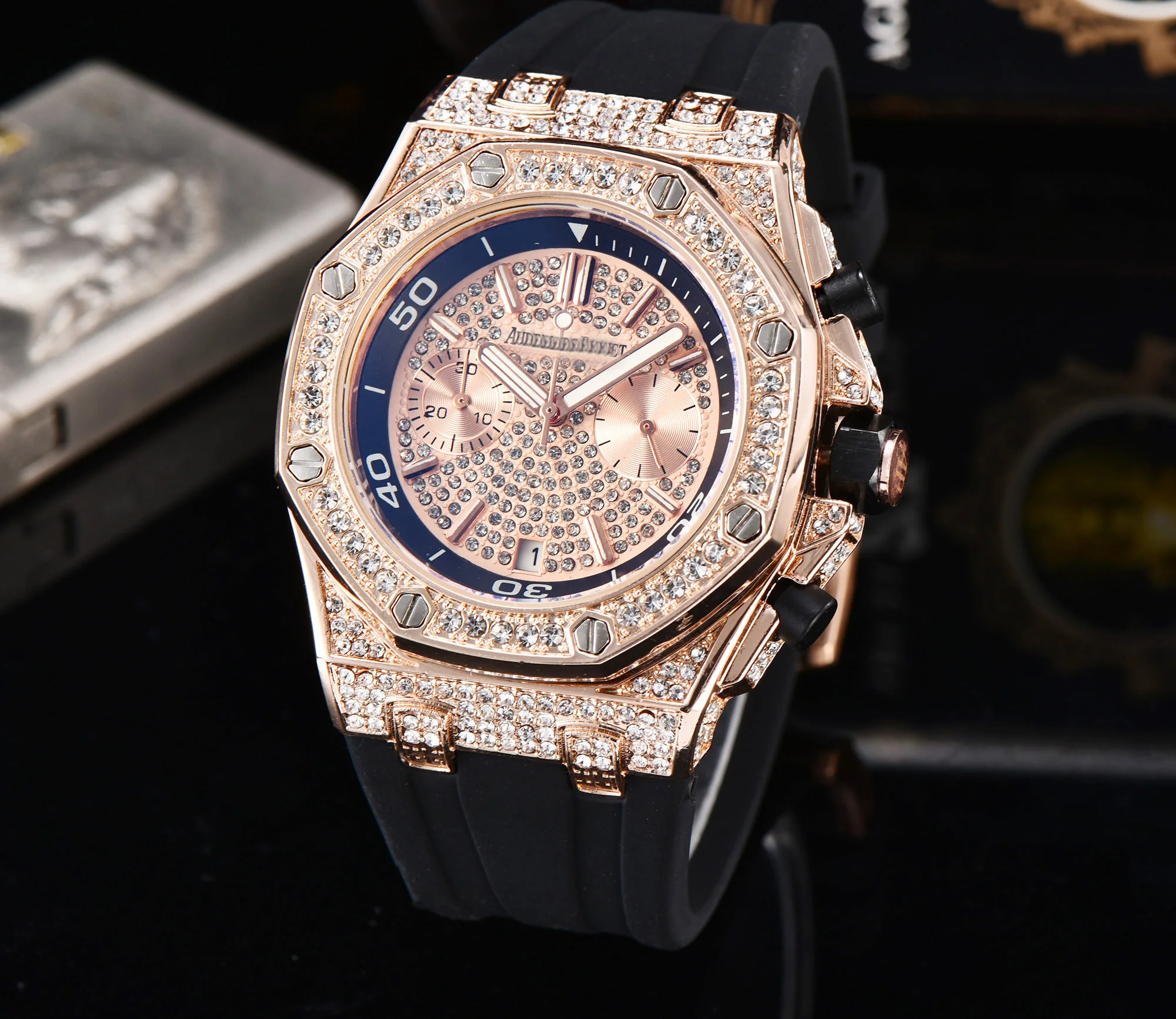 

men watch oem luxury brand quartz fashion reloj custom waterproof sports men chain wrist chronograph watches for men