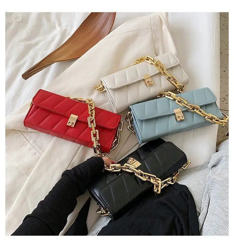 

2021 Popular Design Bag Fashion Chain Shoulder Inclined Woman Carrying Handbags1413