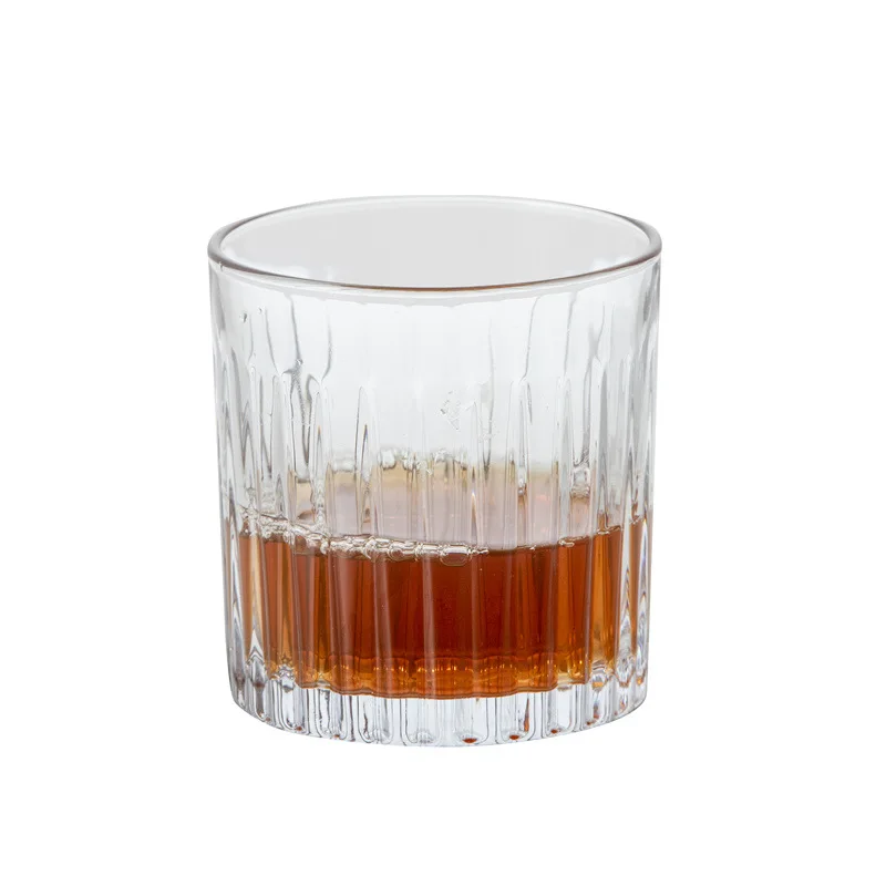 

Wholesale price coffee Classic vertical whisky beer glass cup set for party, Customized color