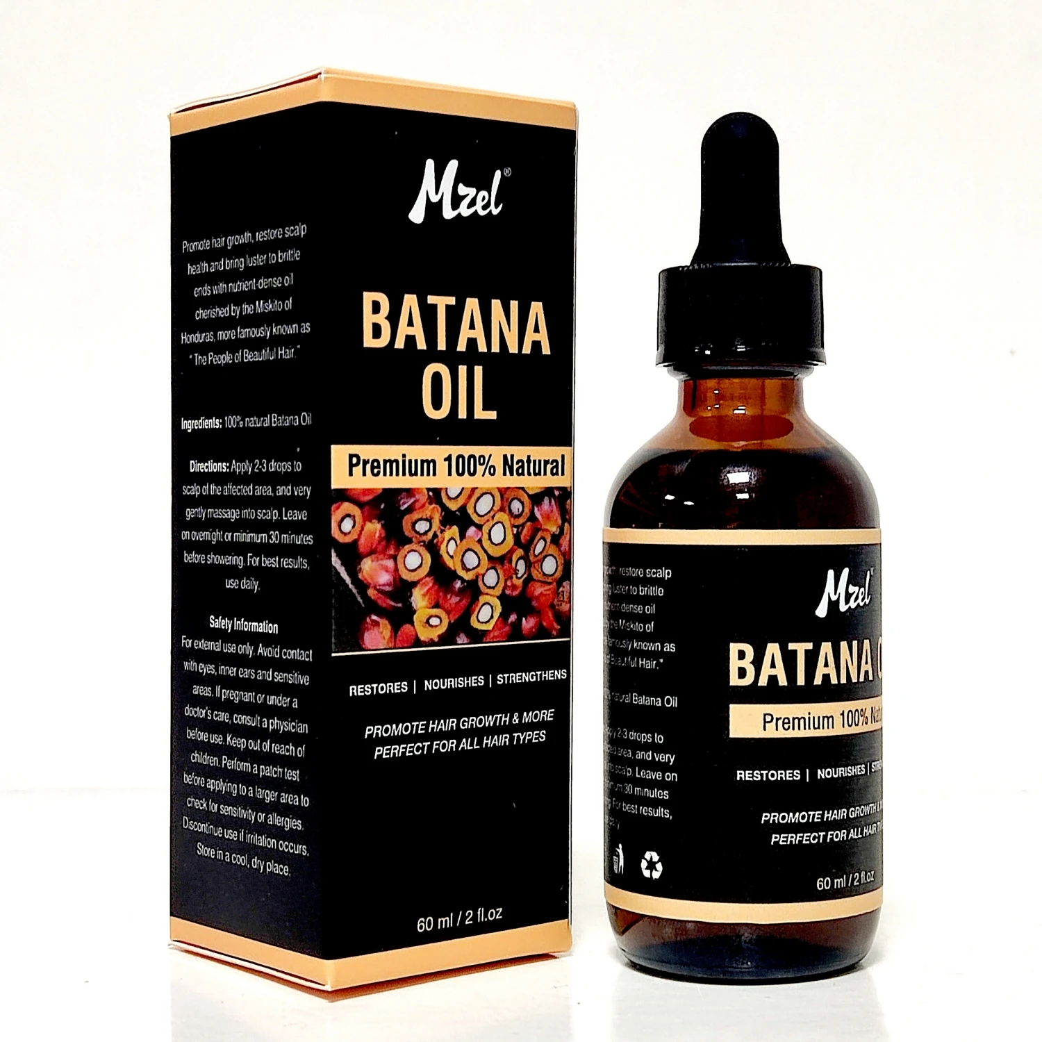 

100% Natural Organic Batana Oil for Promotes Hair Wellness for Men & Women Enhances Hair & Skin Radiance