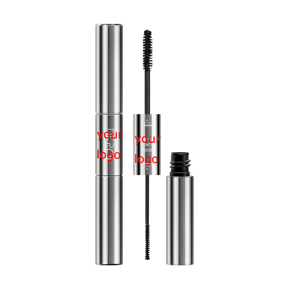 

Custom Mascara Private Label Waterproof Volumizing 3d Fiber Lash Silver Mascara