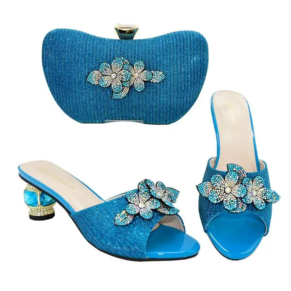 

AX6219 Italian To Match Italian Shoe and Bag Purple Women Shoes and Bags Match Set Sale African Shoes, Gold,purple, black,red,etc