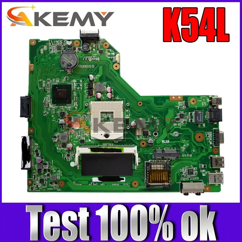 

Akemy K54L Laptop motherboard for ASUS K54L K54LY X54H NoteBook Computer Test original motherboard REV2.0 GM