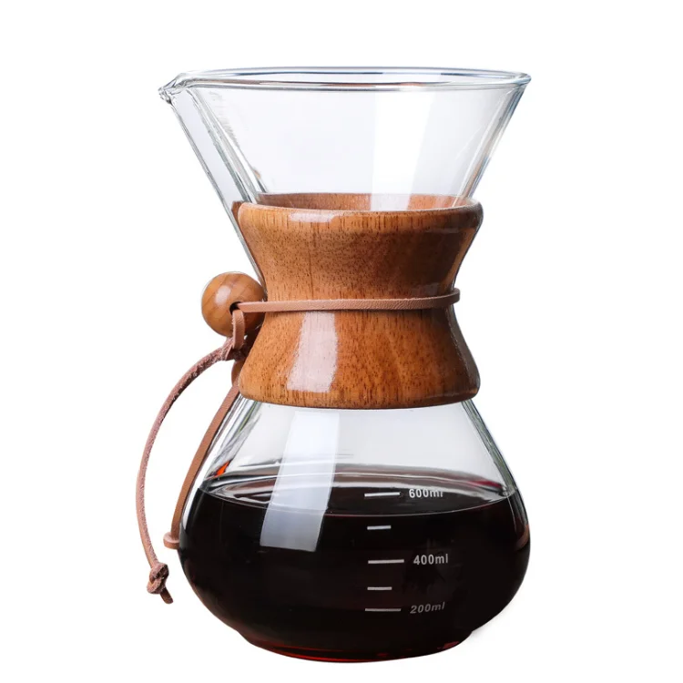 

A103 Fast Delivery Hand Punch Glass Coffee Pot Filter-free Drip-type Funnel Filter Cup Coffee Pot, Transparent