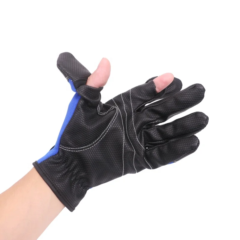 

Factory Price Custom OEM UV UPF 50+ Accessory Equipment sun new fingerless Fishing Gloves, Custom pattern