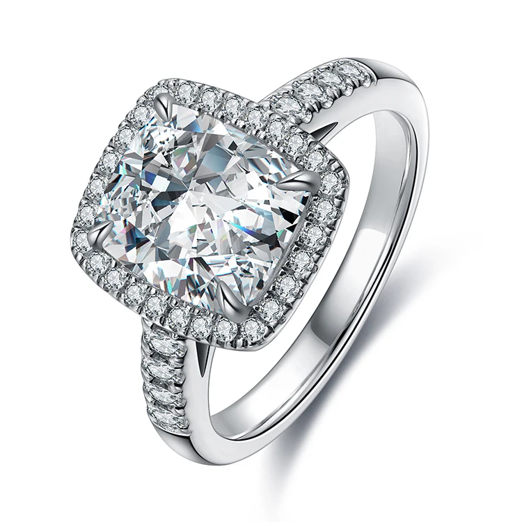 

Simple Style White AAAAA Zirconia Gold Plated 925 Sterling Silver Jewelry Gemstone Rings