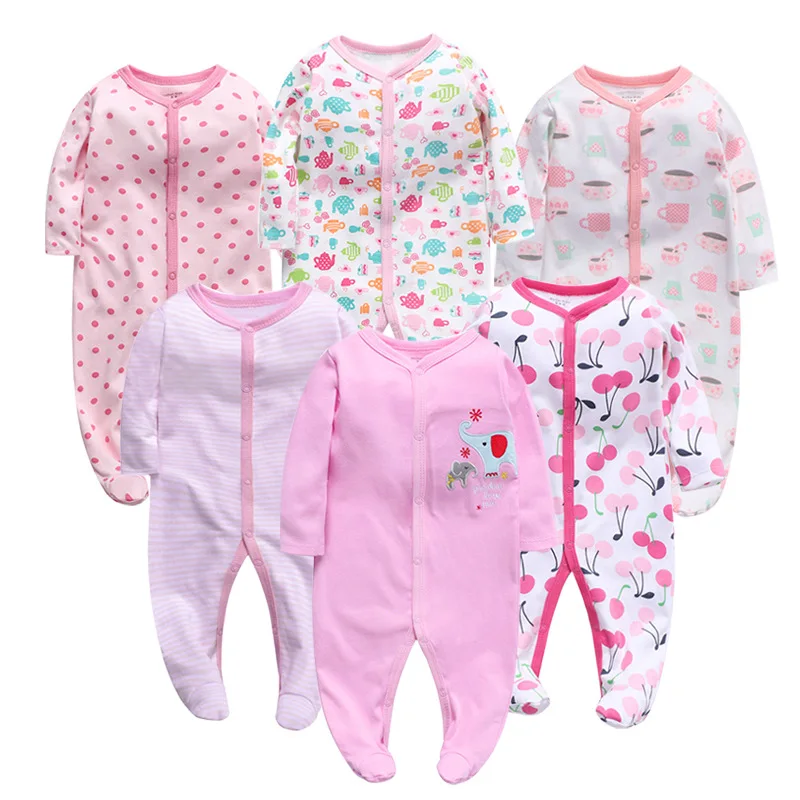 

Wholesale cotton toddler romper infant bodysuit pyjamas children jumpsuit boy overall clothing baby girls' sleepwear clothes, Picture shows/support custom colors